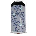 WraptorSkinz Skin Decal Wrap compatible with Yeti 16oz Tal Colster Can Cooler Insulator Victorian Design Blue (COOLER NOT INCLUDED)