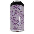 WraptorSkinz Skin Decal Wrap compatible with Yeti 16oz Tal Colster Can Cooler Insulator Victorian Design Purple (COOLER NOT INCLUDED)