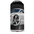 WraptorSkinz Skin Decal Wrap compatible with Yeti 16oz Tal Colster Can Cooler Insulator 2010 Camaro RS White (COOLER NOT INCLUDED)