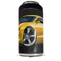 WraptorSkinz Skin Decal Wrap compatible with Yeti 16oz Tal Colster Can Cooler Insulator 2010 Camaro RS Yellow (COOLER NOT INCLUDED)