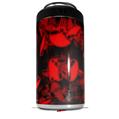 WraptorSkinz Skin Decal Wrap compatible with Yeti 16oz Tal Colster Can Cooler Insulator Skulls Confetti Red (COOLER NOT INCLUDED)
