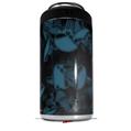 WraptorSkinz Skin Decal Wrap compatible with Yeti 16oz Tal Colster Can Cooler Insulator Skulls Confetti Blue (COOLER NOT INCLUDED)