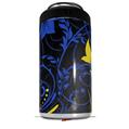 WraptorSkinz Skin Decal Wrap compatible with Yeti 16oz Tal Colster Can Cooler Insulator Twisted Garden Blue and Yellow (COOLER NOT INCLUDED)