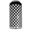 WraptorSkinz Skin Decal Wrap compatible with Yeti 16oz Tal Colster Can Cooler Insulator Checkered Canvas Black and White (COOLER NOT INCLUDED)