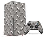 WraptorSkinz Skin Wrap compatible with the 2020 XBOX Series X Console and Controller Diamond Plate Metal 02 (XBOX NOT INCLUDED)