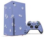 WraptorSkinz Skin Wrap compatible with the 2020 XBOX Series X Console and Controller Snowflakes (XBOX NOT INCLUDED)