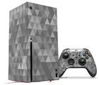WraptorSkinz Skin Wrap compatible with the 2020 XBOX Series X Console and Controller Triangle Mosaic Gray (XBOX NOT INCLUDED)