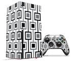 WraptorSkinz Skin Wrap compatible with the 2020 XBOX Series X Console and Controller Squares In Squares (XBOX NOT INCLUDED)