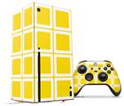 WraptorSkinz Skin Wrap compatible with the 2020 XBOX Series X Console and Controller Squared Yellow (XBOX NOT INCLUDED)