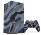 WraptorSkinz Skin Wrap compatible with the 2020 XBOX Series X Console and Controller Camouflage Blue (XBOX NOT INCLUDED)