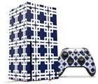 WraptorSkinz Skin Wrap compatible with the 2020 XBOX Series X Console and Controller Boxed Navy Blue (XBOX NOT INCLUDED)