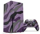 WraptorSkinz Skin Wrap compatible with the 2020 XBOX Series X Console and Controller Camouflage Purple (XBOX NOT INCLUDED)