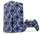 WraptorSkinz Skin Wrap compatible with the 2020 XBOX Series X Console and Controller Wavey Navy Blue (XBOX NOT INCLUDED)