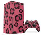 WraptorSkinz Skin Wrap compatible with the 2020 XBOX Series X Console and Controller Leopard Skin Pink (XBOX NOT INCLUDED)