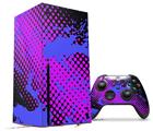 WraptorSkinz Skin Wrap compatible with the 2020 XBOX Series X Console and Controller Halftone Splatter Blue Hot Pink (XBOX NOT INCLUDED)
