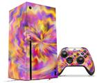 WraptorSkinz Skin Wrap compatible with the 2020 XBOX Series X Console and Controller Tie Dye Pastel (XBOX NOT INCLUDED)