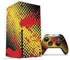 WraptorSkinz Skin Wrap compatible with the 2020 XBOX Series X Console and Controller Halftone Splatter Yellow Red (XBOX NOT INCLUDED)