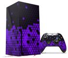 WraptorSkinz Skin Wrap compatible with the 2020 XBOX Series X Console and Controller HEX Purple (XBOX NOT INCLUDED)