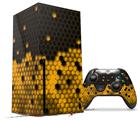WraptorSkinz Skin Wrap compatible with the 2020 XBOX Series X Console and Controller HEX Yellow (XBOX NOT INCLUDED)