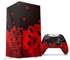 WraptorSkinz Skin Wrap compatible with the 2020 XBOX Series X Console and Controller HEX Red (XBOX NOT INCLUDED)