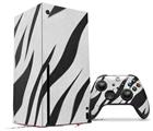 WraptorSkinz Skin Wrap compatible with the 2020 XBOX Series X Console and Controller Zebra Skin (XBOX NOT INCLUDED)