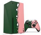 WraptorSkinz Skin Wrap compatible with the 2020 XBOX Series X Console and Controller Ripped Colors Green Pink (XBOX NOT INCLUDED)