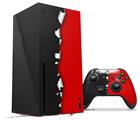 WraptorSkinz Skin Wrap compatible with the 2020 XBOX Series X Console and Controller Ripped Colors Black Red (XBOX NOT INCLUDED)