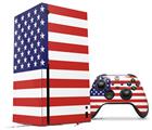 WraptorSkinz Skin Wrap compatible with the 2020 XBOX Series X Console and Controller USA American Flag 01 (XBOX NOT INCLUDED)
