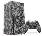 WraptorSkinz Skin Wrap compatible with the 2020 XBOX Series X Console and Controller Scattered Skulls Gray (XBOX NOT INCLUDED)