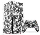 WraptorSkinz Skin Wrap compatible with the 2020 XBOX Series X Console and Controller Scattered Skulls White (XBOX NOT INCLUDED)