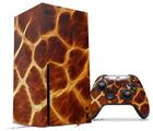 WraptorSkinz Skin Wrap compatible with the 2020 XBOX Series X Console and Controller Fractal Fur Giraffe (XBOX NOT INCLUDED)