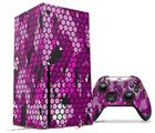 WraptorSkinz Skin Wrap compatible with the 2020 XBOX Series X Console and Controller HEX Mesh Camo 01 Pink (XBOX NOT INCLUDED)