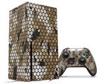 WraptorSkinz Skin Wrap compatible with the 2020 XBOX Series X Console and Controller HEX Mesh Camo 01 Tan (XBOX NOT INCLUDED)