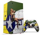 WraptorSkinz Skin Wrap compatible with the 2020 XBOX Series X Console and Controller WWII Bomber War Plane Pin Up Girl (XBOX NOT INCLUDED)