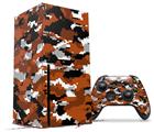 WraptorSkinz Skin Wrap compatible with the 2020 XBOX Series X Console and Controller WraptorCamo Digital Camo Burnt Orange (XBOX NOT INCLUDED)