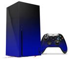 WraptorSkinz Skin Wrap compatible with the 2020 XBOX Series X Console and Controller Smooth Fades Blue Black (XBOX NOT INCLUDED)