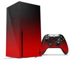 WraptorSkinz Skin Wrap compatible with the 2020 XBOX Series X Console and Controller Smooth Fades Red Black (XBOX NOT INCLUDED)