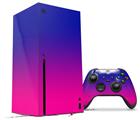 WraptorSkinz Skin Wrap compatible with the 2020 XBOX Series X Console and Controller Smooth Fades Hot Pink Blue (XBOX NOT INCLUDED)