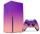 WraptorSkinz Skin Wrap compatible with the 2020 XBOX Series X Console and Controller Smooth Fades Pink Purple (XBOX NOT INCLUDED)