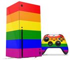 WraptorSkinz Skin Wrap compatible with the 2020 XBOX Series X Console and Controller Rainbow Stripes (XBOX NOT INCLUDED)
