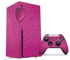 WraptorSkinz Skin Wrap compatible with the 2020 XBOX Series X Console and Controller Raining Fuschia Hot Pink (XBOX NOT INCLUDED)