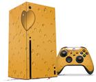 WraptorSkinz Skin Wrap compatible with the 2020 XBOX Series X Console and Controller Raining Orange (XBOX NOT INCLUDED)