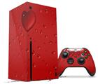 WraptorSkinz Skin Wrap compatible with the 2020 XBOX Series X Console and Controller Raining Red (XBOX NOT INCLUDED)