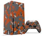 WraptorSkinz Skin Wrap compatible with the 2020 XBOX Series X Console and Controller WraptorCamo Old School Camouflage Camo Orange Burnt (XBOX NOT INCLUDED)