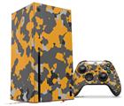 WraptorSkinz Skin Wrap compatible with the 2020 XBOX Series X Console and Controller WraptorCamo Old School Camouflage Camo Orange (XBOX NOT INCLUDED)