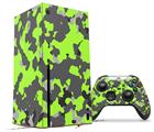 WraptorSkinz Skin Wrap compatible with the 2020 XBOX Series X Console and Controller WraptorCamo Old School Camouflage Camo Lime Green (XBOX NOT INCLUDED)