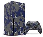 WraptorSkinz Skin Wrap compatible with the 2020 XBOX Series X Console and Controller WraptorCamo Old School Camouflage Camo Blue Navy (XBOX NOT INCLUDED)
