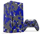 WraptorSkinz Skin Wrap compatible with the 2020 XBOX Series X Console and Controller WraptorCamo Old School Camouflage Camo Blue Royal (XBOX NOT INCLUDED)