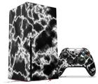 WraptorSkinz Skin Wrap compatible with the 2020 XBOX Series X Console and Controller Electrify White (XBOX NOT INCLUDED)