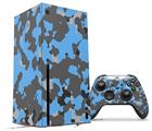 WraptorSkinz Skin Wrap compatible with the 2020 XBOX Series X Console and Controller WraptorCamo Old School Camouflage Camo Blue Medium (XBOX NOT INCLUDED)